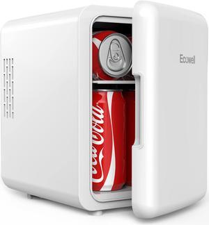 ECOWELL Mini Fridge 4 Liter/6 Can Skincare Fridge with LED Mirror, AC/DC  Cooler & Warmer Small Refrigerator, Cosmetic Makeup Beverage Refrigerators,  WRE110 
