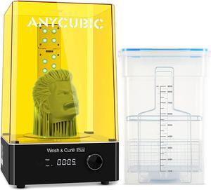 ANYCUBIC Wash and Cure Plus, Largest 2 in 1 Wash Cure Machine for Mono X Large LCD SLA 3D Printer Models with L-Shaped Strip Curing Light & Rotary Curing Platform and Washing Size 192mmx 120mmx 290mm