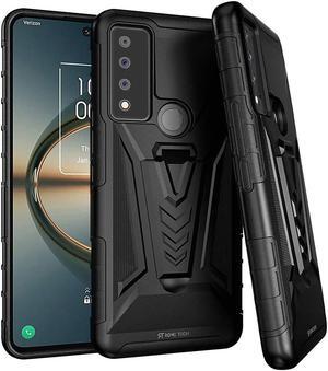 TCL 30 V 5G Dual-Layer Holster Case Kickstand