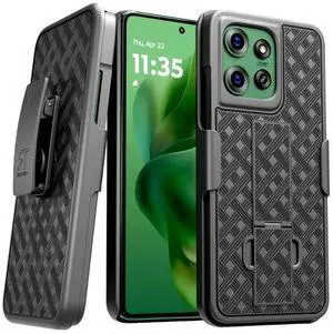 Rome Tech For Motorola Moto G Power 5G (2025) Belt Clip Holster Phone Case