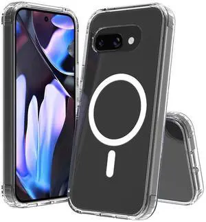 Rome Tech For Google Pixel 9a (2025) Hybrid Shockproof Clear Slim Acrylic Case with MagSafe