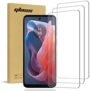 Rome Tech For Moto G Play 4G 2024 Tempered Glass Screen Protector 3 Per Pack