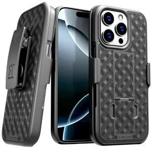 Rome Tech For Apple iPhone 16 Pro Belt Clip Holster Phone Case