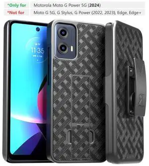 Motorola Moto G Power 5G (2024) Belt Clip Holster Phone Case