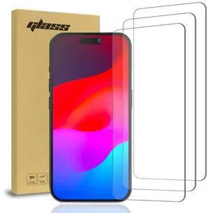 Rome Tech For Apple iPhone 15 Plus Screen Protector 3-Pack Tempered Glass