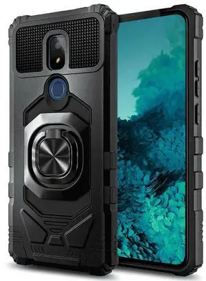 Rome Tech For AT&T Motivate 2 Armor Magnetic Case with Ring & Magnetic Mount