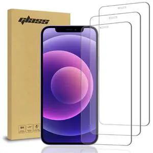 Rome Tech For Apple iPhone 12 Screen Protector 3-Pack Tempered Glass Rome Tech For Apple iPhone 12 Screen Protector 3-Pack Tempered Glass