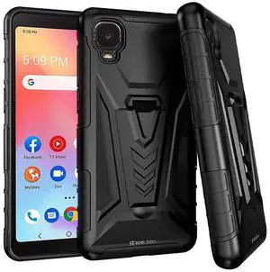 Rome Tech For TCL A3 / TCL A30 / TCL Ion Z Dual-Layer Holster Case w/Kickstand