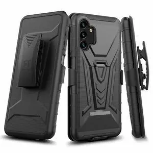 Rome Tech For Samsung Galaxy A13 5G Dual-Layer Holster Case Kickstand