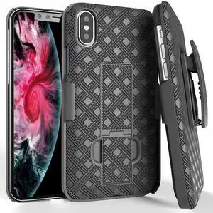 Rome Tech For Apple iPhone Xs / iPhone X Belt Clip Holster Phone Case