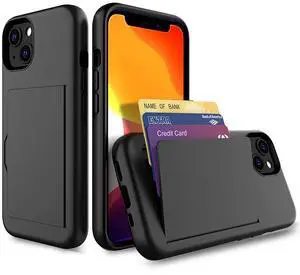 Rome Tech For Apple iPhone 13 Mini Dual-Layer Wallet Case