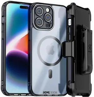 Rome Tech For Apple iPhone 15 Pro Max Belt Clip Holster Phone Case with Magsafe Rome Tech For Apple iPhone 15 Pro Max Belt Clip Holster Phone Case with Magsafe