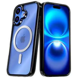 Rome Tech For Apple iPhone 16 Hybrid Shockproof Clear Slim Acrylic Case with MagSafe Rome Tech For Apple iPhone 16 Hybrid Shockproof Clear Slim Acrylic Case with MagSafe