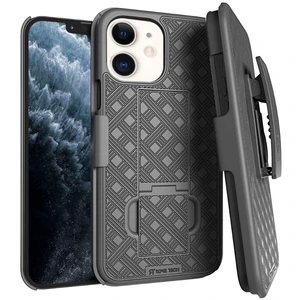 Rome Tech Apple iPhone 11 Shell Holster Combo Case - Black + 3-Pack Glass Screen Protector Rome Tech Apple iPhone 11 Shell Holster Combo Case - Black + 3-Pack Glass Screen Protector
