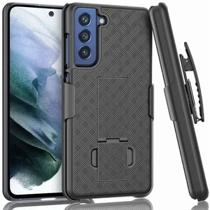 Rome Tech Samsung Galaxy S21 FE 5G Shell Holster Combo - Black + 3-Pack Glass Screen Protector Rome Tech Samsung Galaxy S21 FE 5G Shell Holster Combo - Black + 3-Pack Glass Screen Protector