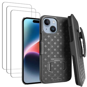 Rome Tech Shell Holster Combo Case for Apple iPhone 15 & TPG Bundle - Black Rome Tech Shell Holster Combo Case for Apple iPhone 15 & TPG Bundle - Black