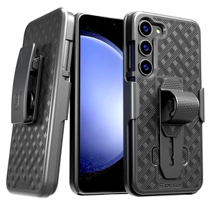 Rome Tech Shell Holster Combo Case for Samsung Galaxy S23 & TPG Bundle - Black Rome Tech Shell Holster Combo Case for Samsung Galaxy S23 & TPG Bundle - Black