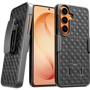 Rome Tech Shell Holster Combo Case for Samsung Galaxy S26 Plus & TPG Bundle - Black Rome Tech Shell Holster Combo Case for Samsung Galaxy S26 Plus & TPG Bundle - Black
