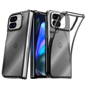 Google Pixel 9 Pro Fold (2024) Hybrid Shockproof Clear Slim Acrylic Case Cover Flexible Hinge Rib Google Pixel 9 Pro Fold (2024) Hybrid Shockproof Clear Slim Acrylic Case Cover Flexible Hinge Rib