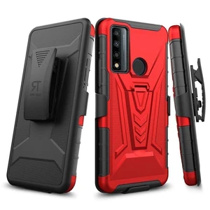 TCL 20A 5G Dual-Layer Holster Case with Kickstand TCL 20A 5G Dual-Layer Holster Case with Kickstand