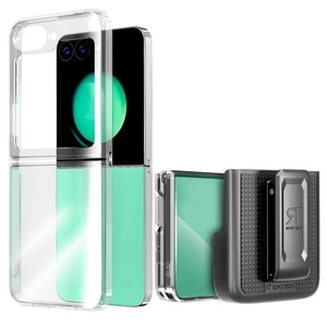 Samsung Galaxy Z Flip6 Hybrid Shockproof Clear Slim Acrylic Case Cover Flexible Hinge Rib Samsung Galaxy Z Flip6 Hybrid Shockproof Clear Slim Acrylic Case Cover Flexible Hinge Rib