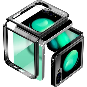 Samsung Galaxy Z Flip6 Hybrid Shockproof Clear Slim Acrylic Case Cover Flexible Hinge Rib Samsung Galaxy Z Flip6 Hybrid Shockproof Clear Slim Acrylic Case Cover Flexible Hinge Rib