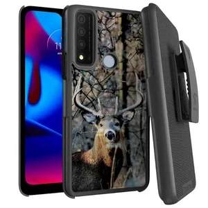 Rome Tech TCL 30V 5G Shell Holster Combo Case - Camo Deer Rome Tech TCL 30V 5G Shell Holster Combo Case - Camo Deer