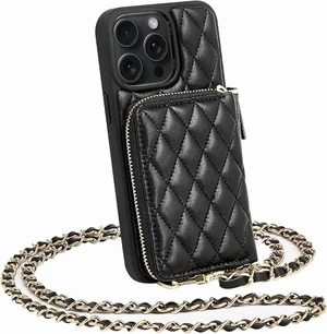 Apple iPhone 15 Pro Max (2023) Rome Tech Crossbody Wallet Case - Black Apple iPhone 15 Pro Max (2023) Rome Tech Crossbody Wallet Case - Black