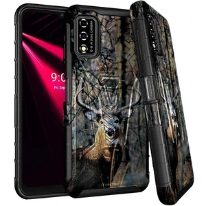 T-Mobile Revvl V 4G Dual-Layer Holster Case with Kickstand T-Mobile Revvl V 4G Dual-Layer Holster Case with Kickstand