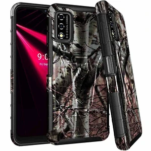 T-Mobile Revvl V 4G Dual-Layer Holster Case with Kickstand T-Mobile Revvl V 4G Dual-Layer Holster Case with Kickstand