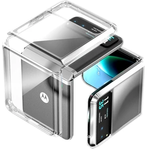 Motorola Razr 40 / Razr (2023) Hybrid Shockproof Clear Slim Acrylic Case Cover Flexible Hinge Rib Motorola Razr 40 / Razr (2023) Hybrid Shockproof Clear Slim Acrylic Case Cover Flexible Hinge Rib