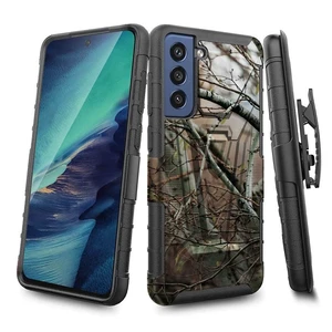 Samsung Galaxy S22 Ultra Dual-Layer Holster Case with Kickstand Samsung Galaxy S22 Ultra Dual-Layer Holster Case with Kickstand