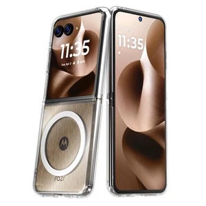 Motorola Razr 60 Plus (2025) Hybrid Shockproof Clear Slim Acrylic Case Cover Flexible Hinge Rib with MagSafe Motorola Razr 60 Plus (2025) Hybrid Shockproof Clear Slim Acrylic Case Cover Flexible Hinge Rib with MagSafe