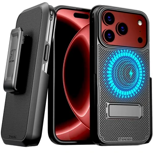 Rome Tech Belt Clip Holster w/Magsafe - Black for Apple iPhone 18 Pro Rome Tech Belt Clip Holster w/Magsafe - Black for Apple iPhone 18 Pro