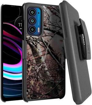 Rome Tech Motorola Moto Edge 5G UW (2021) Shell Holster Combo Case Camo Tree
