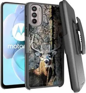 Rome Tech For Motorola Moto G 5G (2022) Belt Clip Holster Phone Case
