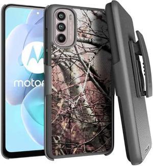 Rome Tech Motorola Moto G 5G Shell Holster Combo Case Camo Tree