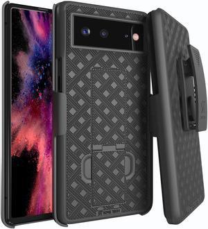 Google Pixel 6 6.4" (2021) Rome Tech Shell Holster Combo Case - Black