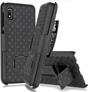 Samsung Galaxy A10e 5.83" (2019) Rome Tech Shell Holster Combo Case - Black