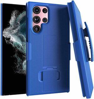 Samsung Galaxy S22 Ultra 6.8" (2022) Rome Tech Shell Holster Combo Case - Blue