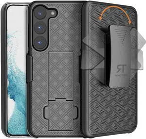 Samsung Galaxy S23 6.1" (2022) Rome Tech Shell Holster Combo Case - Black (Lines)