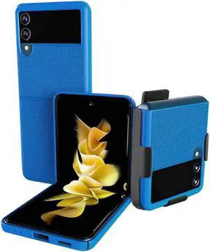 Samsung Galaxy Z Flip3 6.7" (2021) Rome Tech Shell Holster Combo Case - Blue