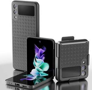 Samsung Galaxy Z Flip4 6.7" (2022) Rome Tech Shell Holster Combo Case - Black
