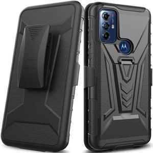 Motorola Moto G Play 65 2023 Rome Tech DualLayer Holster Case  Black