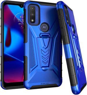 Motorola Moto G Pure 2021 Rome Tech DualLayer Holster Case  Blue