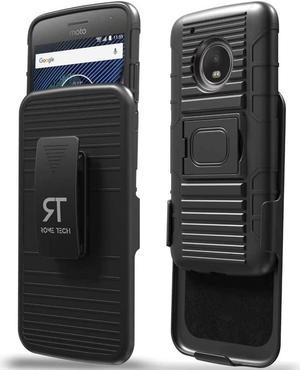 Motorola Moto G5 Plus 52 2017 Rome Tech DualLayer Holster Case  Black