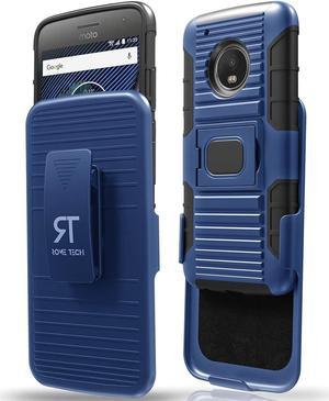 Motorola Moto G5 Plus 52 2017 Rome Tech DualLayer Holster Case  Dark Blue