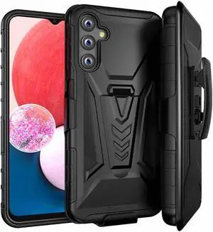 Samsung Galaxy A14 5G 6.8" (2022) Rome Tech Dual-Layer Holster Case - Black