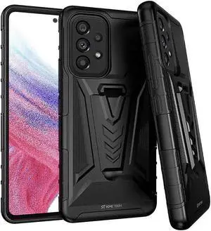 Samsung Galaxy A23 6.6" (2022) Rome Tech Dual-Layer Holster Case - Black