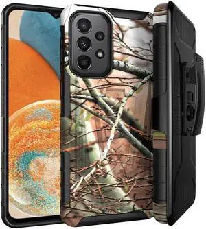 Samsung Galaxy A23 6.6" (2022) Rome Tech Dual-Layer Holster Case - Camo Tree